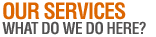 Our services: what do we do here